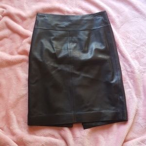 Leather skirt black